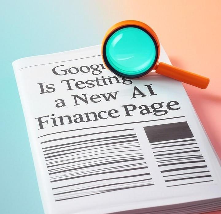 A newspaper and a magnifying glass with a vivid gradient background exploring the topic of Google's new AI finance page could totally change how you track stocks. Get an early look at this powerful tool and see what it means for your investments.
